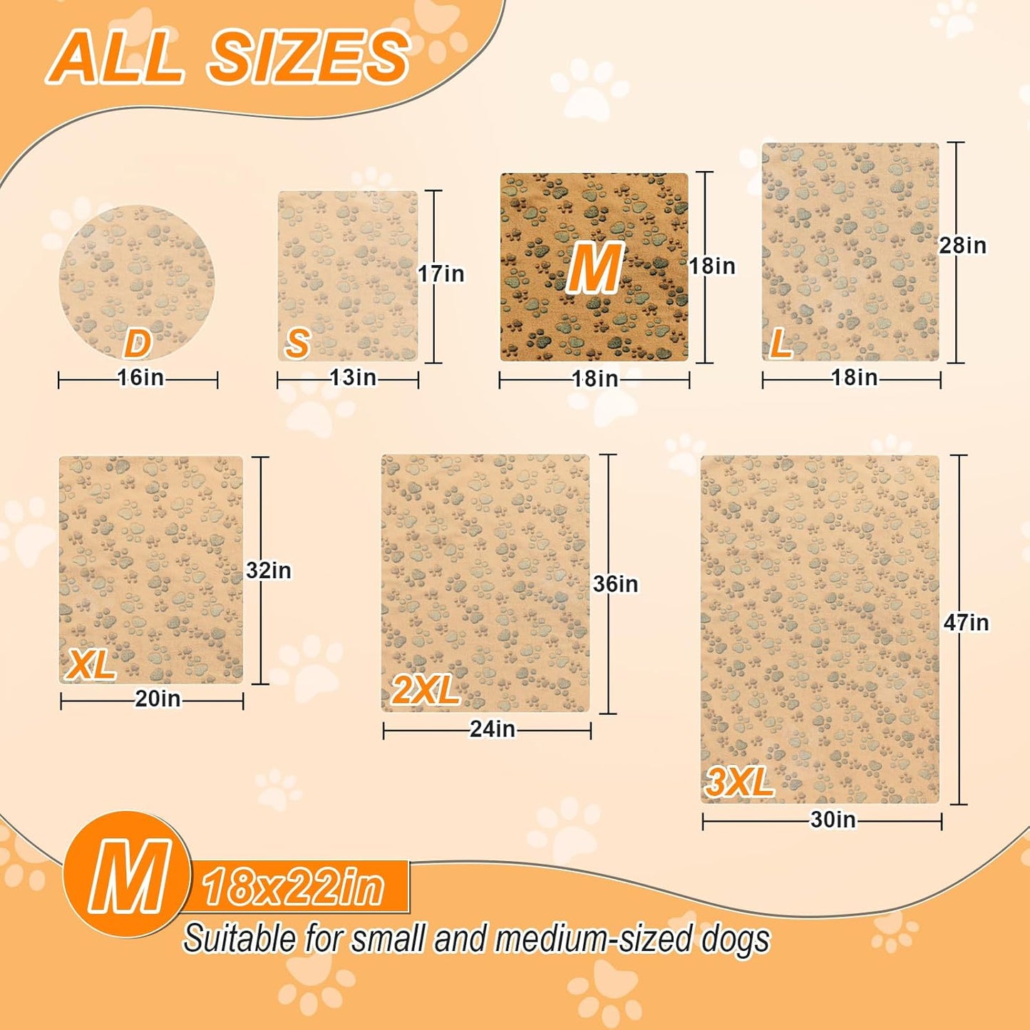 Cat Heating Pad，18×18 In Dog Heated Bed Smart Temperature Control Switch, Metal Protective Pipe Waterproof PVC Cat Beds For Indoor Cats With a Plush Cotton Cover，Heat Lamp For Puppies - Apricot