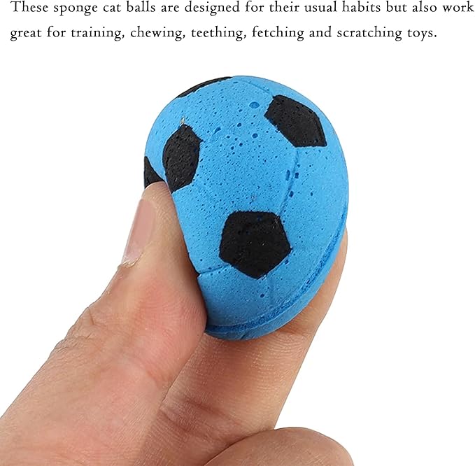 PET SHOW Pack of 30pcs Cat Toy Balls Set Interactive Pompoms Kitten Toys Golden Thread Ball Paper Balls Quiet Indoor Outdoor Footballs Play Activity Chase Training