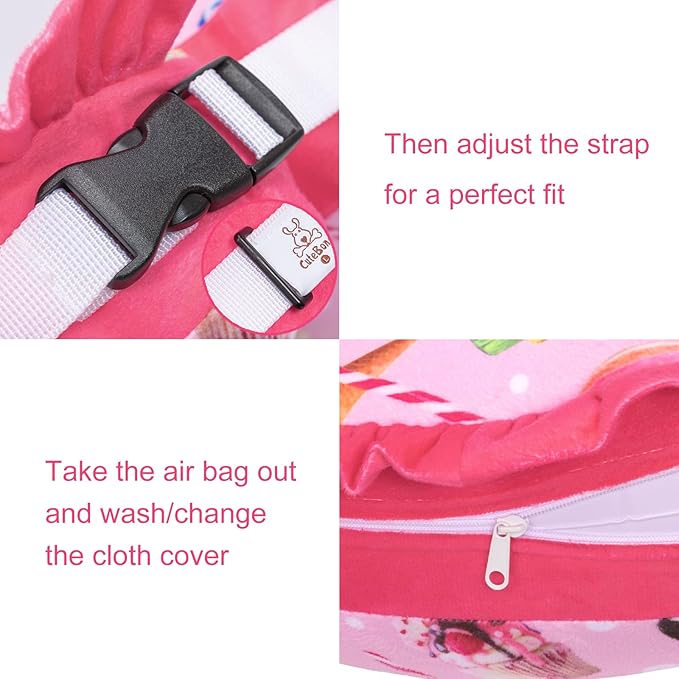 CuteBone Inflatable Dog Collar Alternative for Small/Medium Dogs After Surgery-Double Adjustable Neck Range P23SO00102M