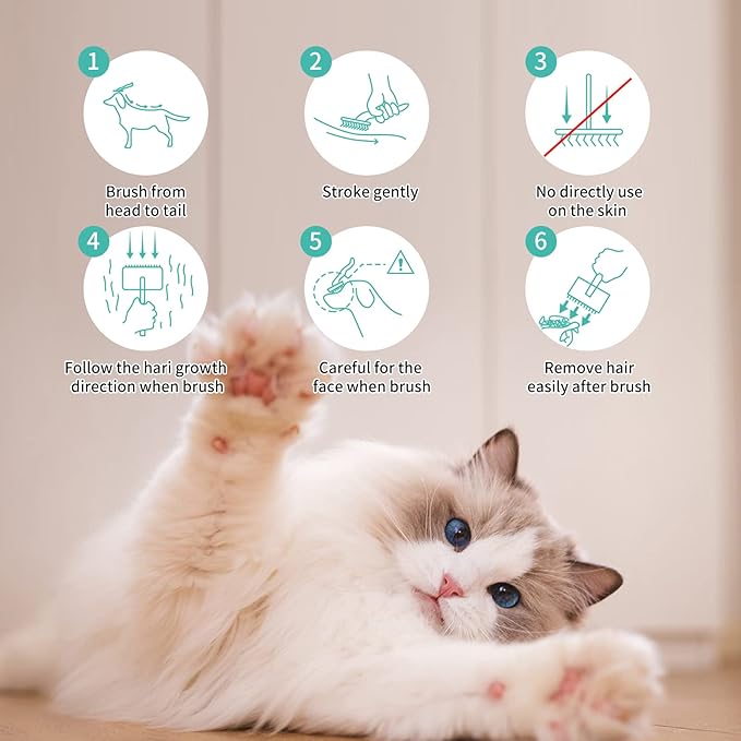 Slicker Brush for Dogs, Long Pin Dog Grooming Brush for Goldendoodles, Poodles, Doodles & More, Includes Bonus Pet Comb, Perfect for De-Shedding, Dematting & Reducing Tangles. Large, Green