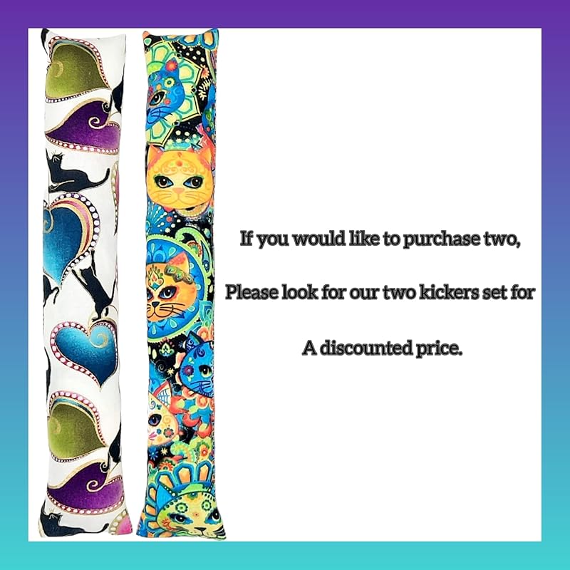 One Catnip kicker toy 11"/30 designs, silver vine toys, Cat kicker toy, Christmas gifts for cats, Cat birthday gift, Kicker stick, toys for indoor cats, cat gifts under 10, Made in USA