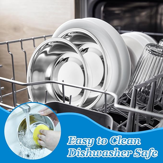 12 PCS Stainless Steel Cat Bowls, 5.5 Inch Metal Cat Bowls Whisker Friendly, Pet Bowl, Replacement Elevated Food Water Dishes for Kitten