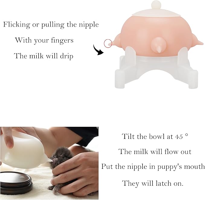 Puppy Feeder Puppy Milk Feeder Puppy Nursing Station Puppy feeders for Multiple Puppies Puppy Milk replacer Dongdong pet