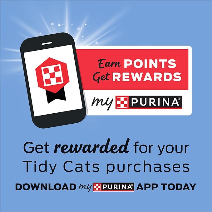 Purina Tidy Cats LightWeight 24/7 Performance Odor control, Multi-Cat, Clumping, 99.9 Percent Dust Free Cat Litter - 17 lb. Box