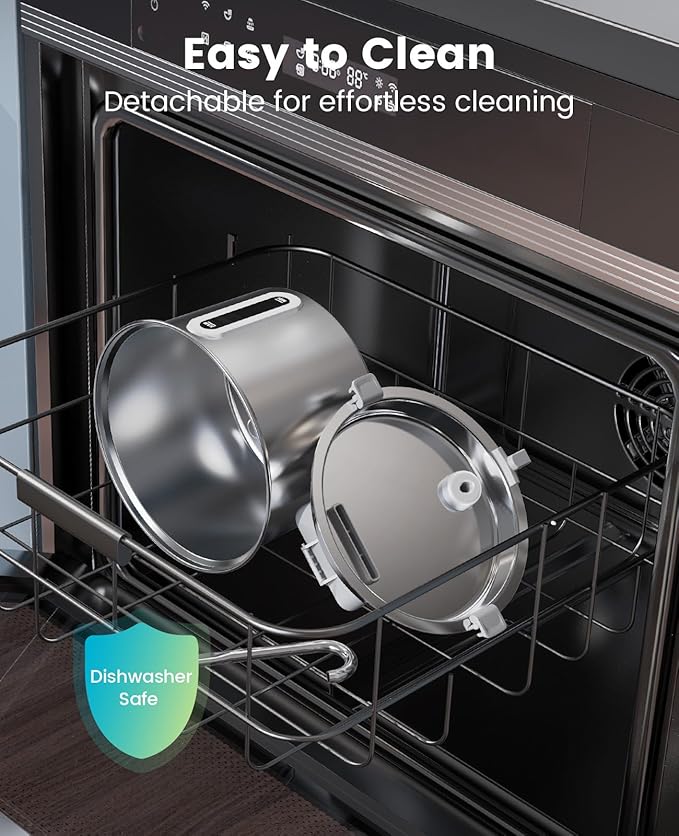 oneisall 2L Stainless Steel Cat Water Fountain with Snap, Anti-Spill Cats Water Fountains with Quiet Pump,Continuous Fresh Water Supply,Pet Water Fountain for Single Kitty & Small Pets