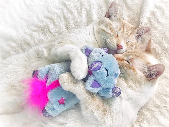 Catstages Cuddle Pal Unicorn Soothing Plush Purple Cat Toy, Medium