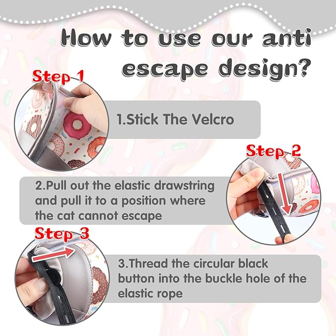 Cat Cone Collar Soft for Wound Healing, Foldable Neck Recovery Cone Anti Licking, Small Adjustable Surgery Cat Head Cone Alternative for Kittens(Size: L)