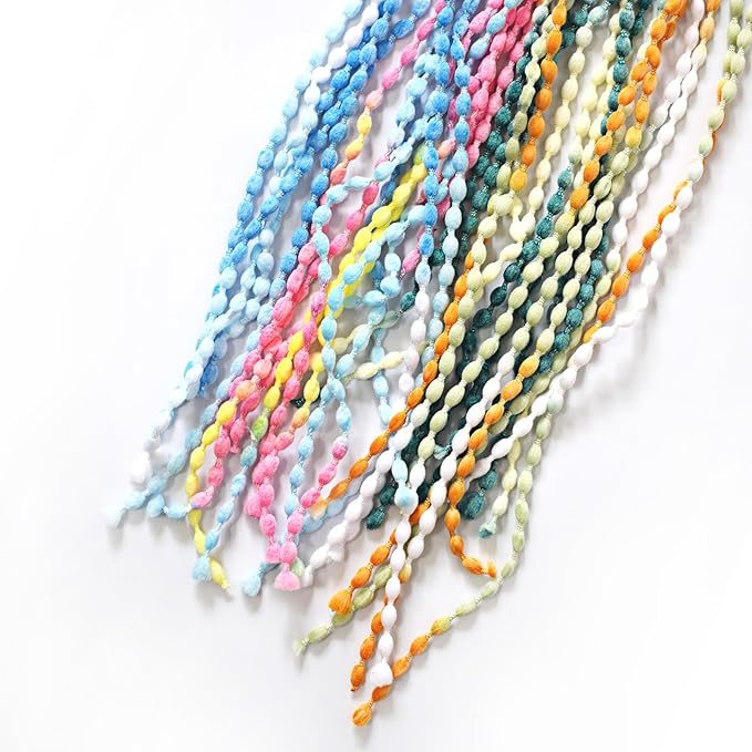 IUHKBH Cat Wand Toys, 4 PCS Plush Srtip Teaser Toy Interactive Teasing Stick Vibrant Teaser Wands with Bell for Cat Kitten Having Fun Exerciser Playing