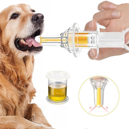 Pet Liquid Feeding Kit Pet Feeding Syringe Soft Tip, Cat Dog Syringe Bottles for Pet Feeding,Pet Medical Feeding Dispenser Tool (White)