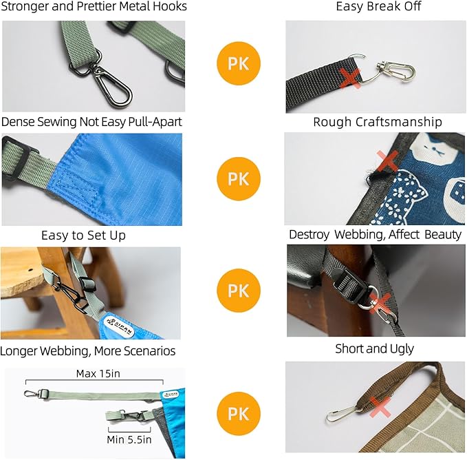 Cat Hammock - Washable Soft Outdoor Mat, Waterproof Cooling Pad for Cats & Small Animals (Large, Blue)