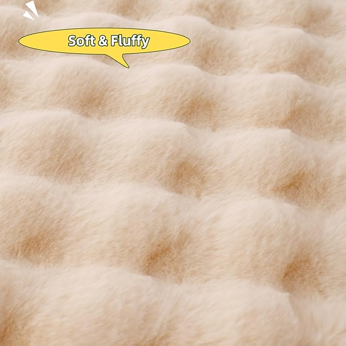 SHENGOCASE Pet Cushion Pad, Faux Fur Dog and Cat kneading Pillow, Cozy Bed Insert for Crate Pad Padding for Cage Kennel House Condo (19.7")