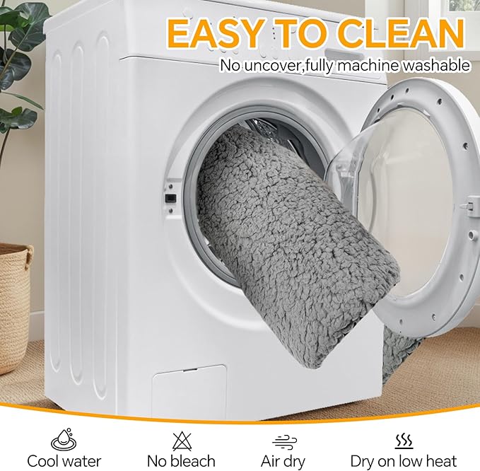 Self Warming Cat Bed Self Heating Cat & Dog Pad - Waterproof Heated Thermal Mat, Non-Slip, Washable for Senior Pets, Kittens, Dogs, Indoor/Outdoor Use, Non-Electric(Grey, 28.8" X 18.9")