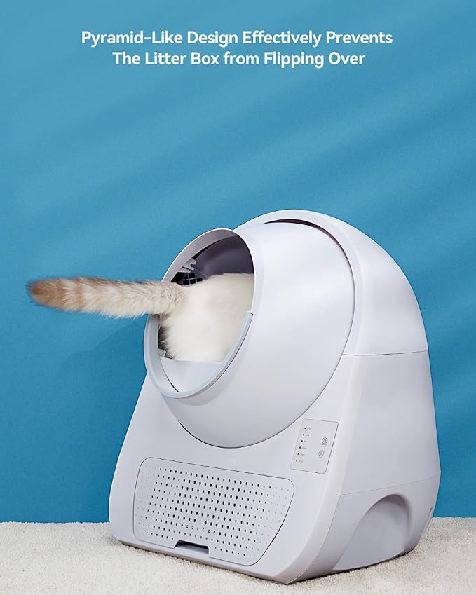 CATLINK Self-Cleaning Litter Box for Multiple Cats – Large Capacity, Double Odor Control, Supports Pets 3.5–22 lbs (Young Version)