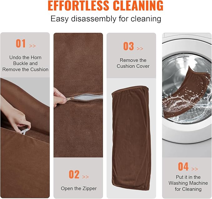 VEVOR Large Dog Couch Sofa Bed for Small Dogs and Cats, Soft Velvety Pet Sofa Bed, 60 lbs Loading Cat Sofa, Dark Brown