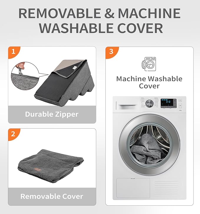 Made4Pets Dog Stairs Ramp for High Bed, 5-Step Pet Stairs for Bed Couch Sofa Climbing, 35D Foam Pet Steps for Small Dogs and Cats, Non-Slip Bottom Dog Steps, Grey