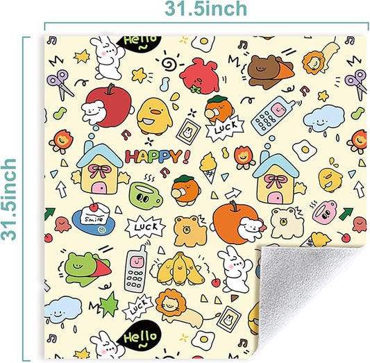 Cat Grooming Wrap for Cutting Nails with Cat Nail Clipper, Self-Adherent Wrap for Ear Cleaning, Anti-Runaway/Scratch, Cat Swaddle Wrap for Calming, Yellow