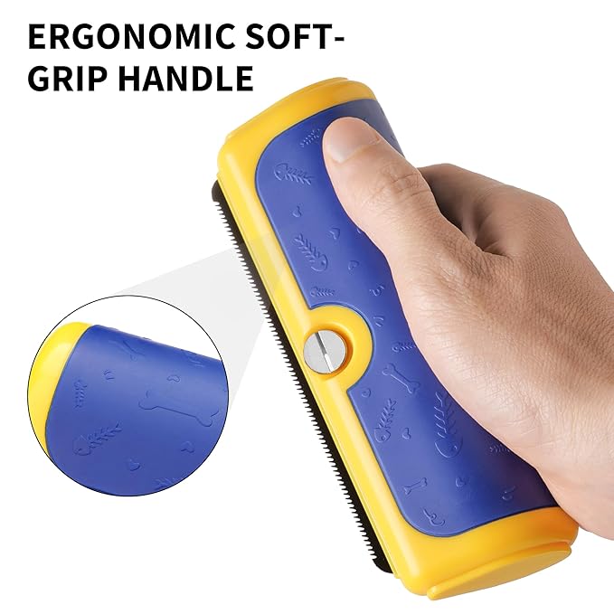 Dog Brush for Shedding, Deshedding Grooming Tool for Dogs & Cats, Pet Hair Remover, Cat Deshedding Comb, Professional Grooming Tool, Easy to Clean, Pet Grooming Brush for Dogs and Cats