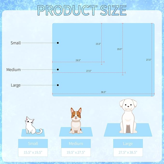 NACOCO Summer Pet Cooling Mat - Cat Dog Cushion Pad Sleeping Cool Lemon Comfortable Soft for Pets Kids and Adults (Dark Blue Lemon, S)