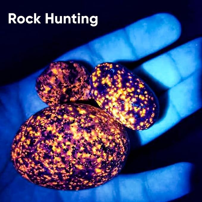 UV Flashlight 20W, 5000 mAh High Power 365nm UV Light, Led Usb Rechargeable Black Light Flashlight for Pet Urine Detection, Resin Curing, Rock Hunting, Traveling, AC Leak, Uranium Glass, Bed Bug