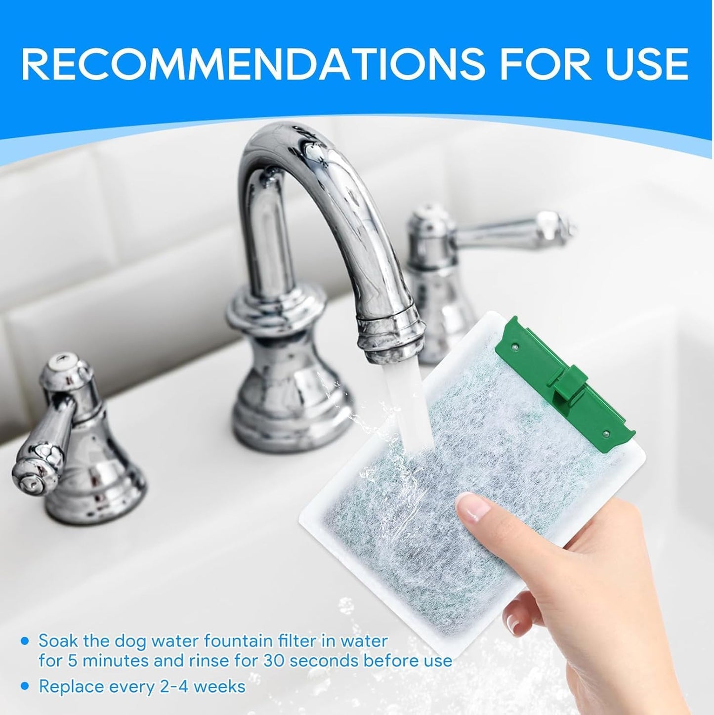 16PCS Medium Filter Cartridges Compatible with Tetra Whisper Bio-Bag Filter Cartridges Medium for Aquariums 10i IQ10 PF10, Fish Tank Filter Cartridges Power Filter Replacement for Tetra Filter