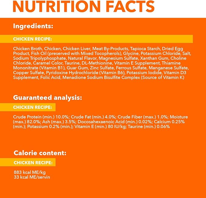 IAMS Perfect Portions Healthy Kitten Grain Free Wet Cat Food Cuts in Gravy, Chicken Recipe, 2.6 oz. Easy Peel Twin-Pack Trays (24 Count, 48 Servings)