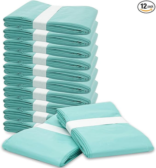 Cat Litter Pail Liner Refills Bags Compatible with Litter Champ Litter Pail, Green, Lightly Scented, 12 Pack