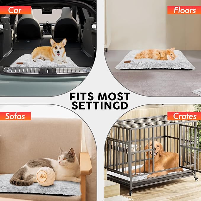 Self Heating Cat Bed, 29" x 20" Ultra Soft Self Warming Cat Heated Pet Pad with Removable Washable Cover, Non-Slip Extra Warm Heating Mat Thermal Beds for Outdoor Indoor Cats