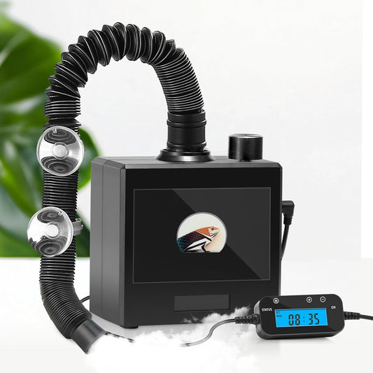 Reptile Fogger Humidifier for Glass Terrariums, Auto-Refill Misting System with Timer, Suitable for Reptiles/Amphibians/Grow Tents