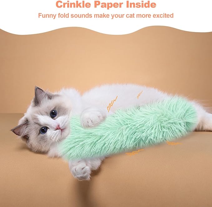 Shudyear Catnip, 3 pcs Indoor cat Toys, Interactive cat Toys for Indoor Cats, Promotes Kitten Exercise, Reduces cat Boredom