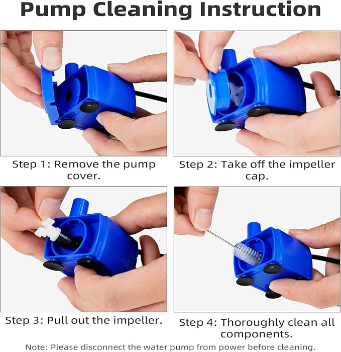 Ceramic Cat Water Fountain, 2.1L/71oz Cupcake Pet Water Fountain for Cats and Dogs, Ultra-Quiet Pump Pet Fountain with Replacement Filter and Foam (White)