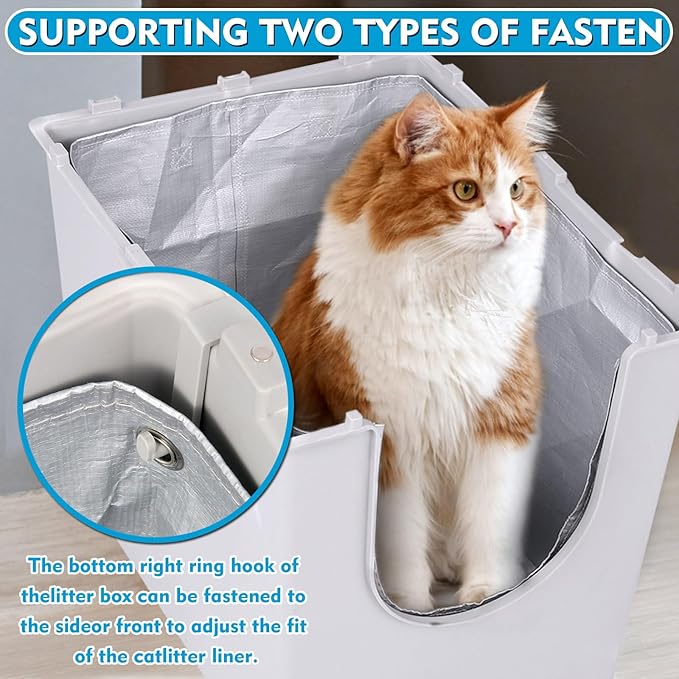 Liner F Compatible with Modkat Flip Litter Box - Reusable Liners for Flip Litter Box - Liner F for Cat Litter Box (2 Pack)
