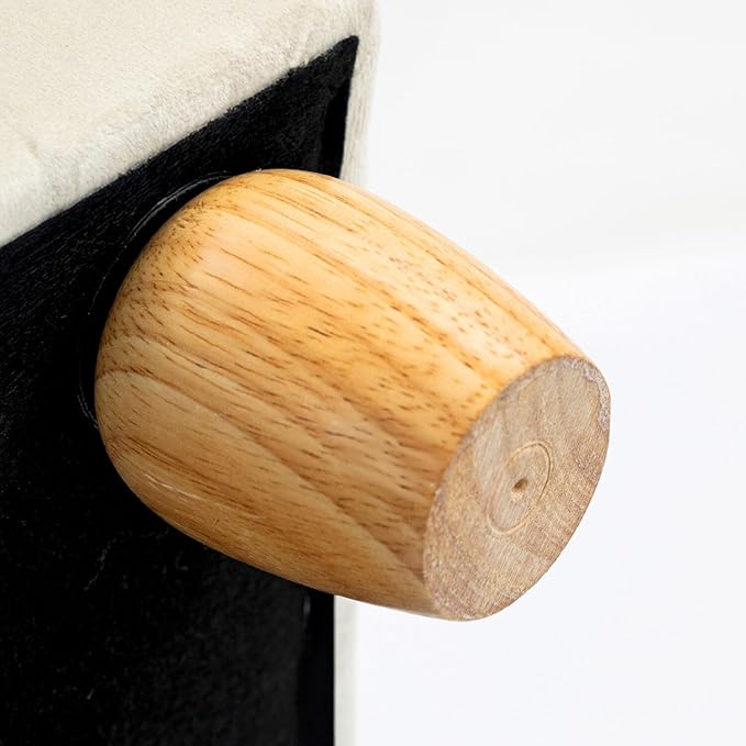 Critter Sitters 42-In. Elegant Cream Faux-Velvet Rectangular Dog Sofa for Medium and Large Dogs, Durable Elevated Dog Sofa Bed, Comfortable Dog Couch, Modern and Stylish Dog Sofa for Large Dogs