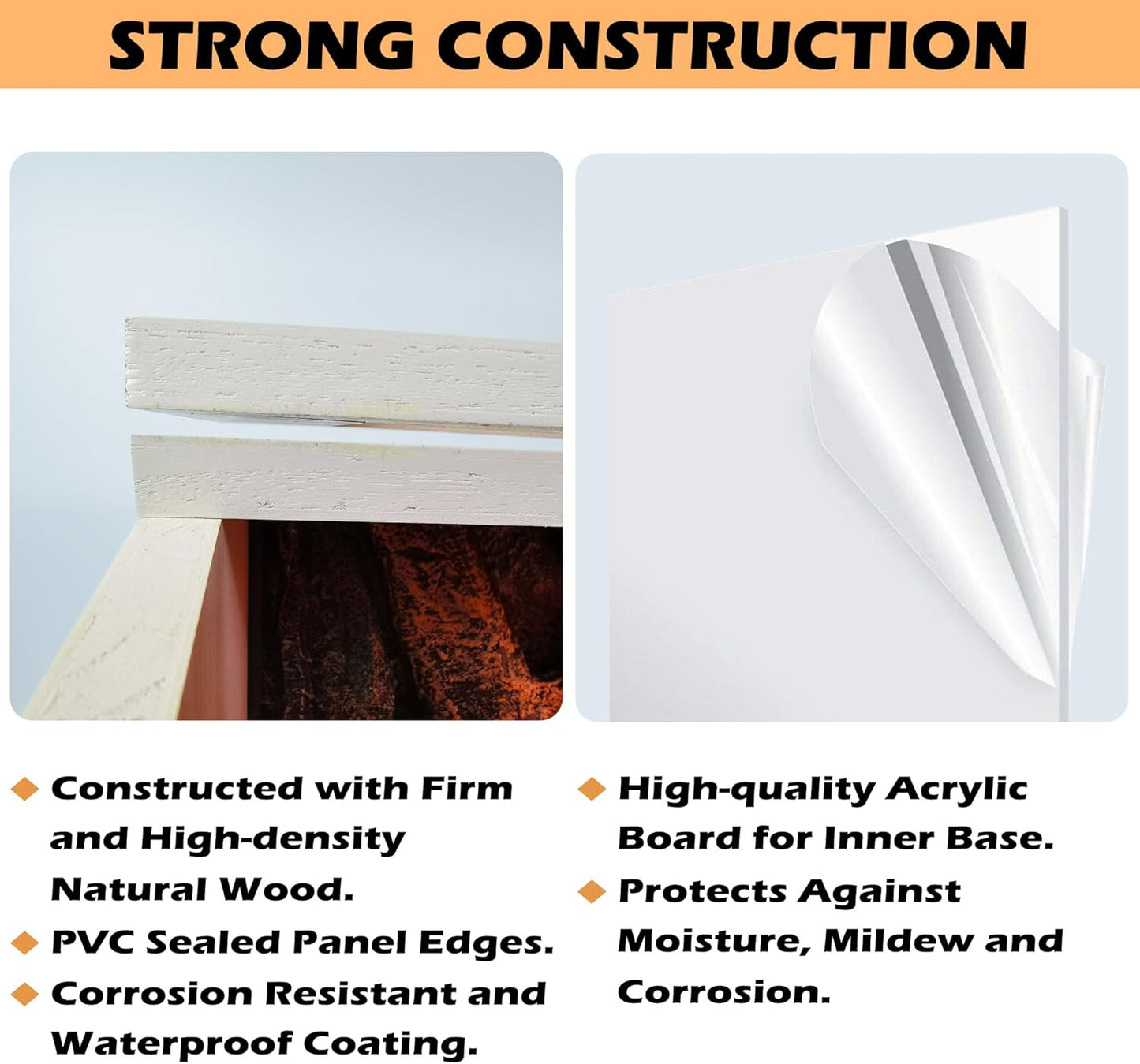 Prolee Bearded Dragon Tank, Reptile Enclosure, Snake Tank, Reptile Terrarium, Built-in Light Fixtures with Switch, (37 Gallon, 40" Long, Thick Wood Roof)