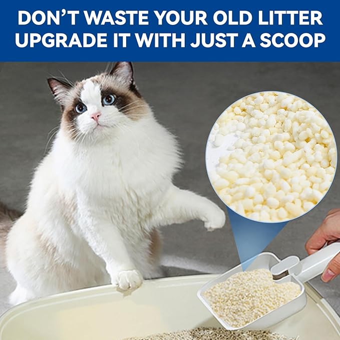 OPET Corn & Cassava Cat Litter, Natural Sustainable Ingredients, Quick Clumping Tapioca Cat Litter, Flushable, Superior Odor Control, 99.9% Dust Free Kitty Litter
