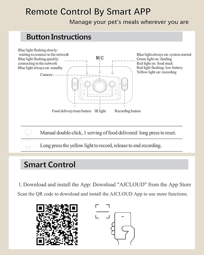Automatic Cat Feeder, Camera Auto 2 Cats Dispenser 5L Microchip WiFi 2.4G&5G Timed Dual Pet Smart APP Dry Food Self Feeding Container Station(Black, 2 Bowls)
