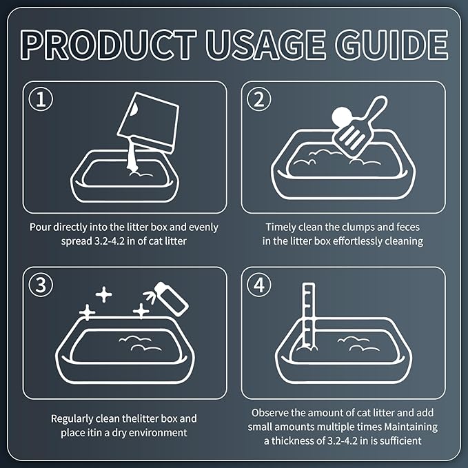 Mineral Ore Clumping Liþer, Natural Sodium-Based Raw Mineral Cat Litter | Dust-Free, Ultra Absorbent, Odor Control | Eco-Friendly, Low Tracking, Clumping Cat Litter 9.9LBS (9.9LBS_Black Diamond)