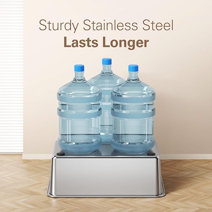 Zarler Stainless Steel Litter Box with Lid, 8” Deep Extra Large Cat Litter Boxes, XL Metal Litter Box for Big Cats with High Sided, Grey (Non-Sticky, Easy to Clean, Anti-Urine Leakage)