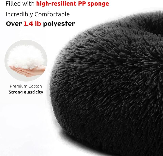 HachiKitty Dog Sofa Bed, Plush Couch Cover for Dogs, Washable Pet Sofa Mat (X-Large Black)