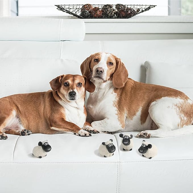 Hide and Seek Dog Puzzle Puppy Toys, Interactive Squeaky Plush, Stuffed Toys for Dogs, Small Size(Sheep, Panda, Forest Animals) (Replacement Sheep)