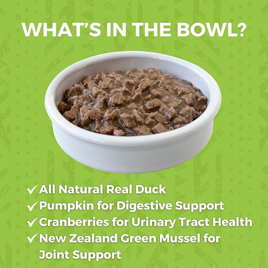 KOHA Minimal Ingredient Duck Stew for Cats, High Protein Limited Ingredient Wet Cat Food, 5.5oz Cans (Case of 24)