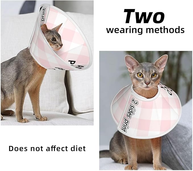 Custom Cats Recovery Suit Kit Lick Prevention Pet Recovery Collar for Wound Care Pet Cone Alternative