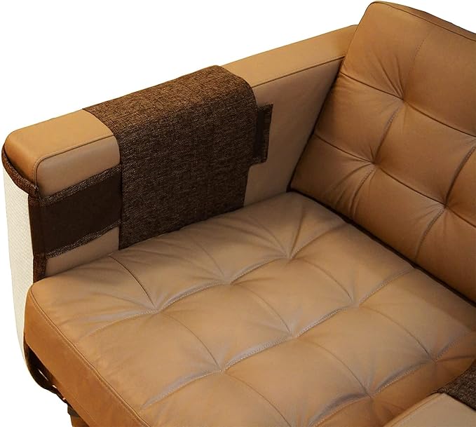 Oroonoko Cat Scratch Furniture Protector with Natural Sisal for Protecting Couch Sofa Chair Furniture 23.6''*19.7'' (Brown, Right Handed)