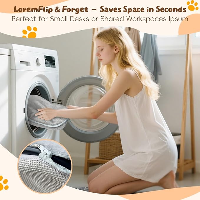 L&W BROS.Cat Desk Bed – Supports Up to 50 lbs, Removable Machine-Washable Plush Cover, Comfortable Cat Perch for Indoor, Space-Saving Foldable Design for Home Office, Gaming Desks