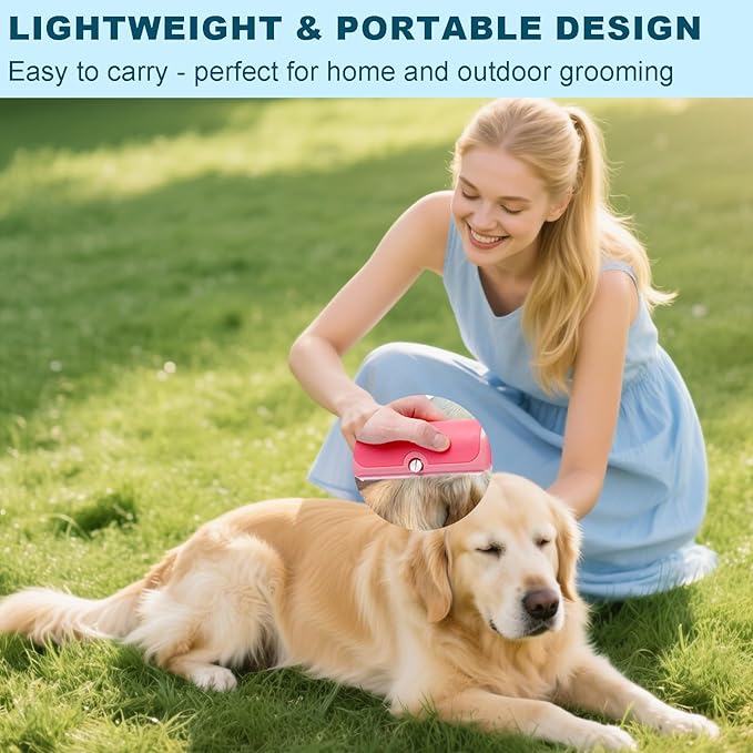 Professional Deshedding Brush for Pets – Grooming Brush for Dogs, Cats & Horses – Shedding Control Comb to Reduce Pet Hair – Ergonomic, Easy Clean Pet Hair Remover Tool