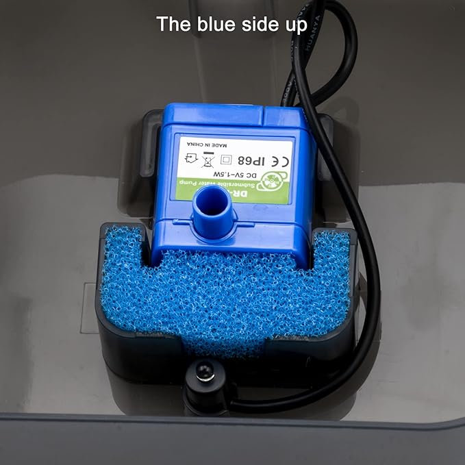 Wonder Creature Cat Water Filter, Cat Fountain Filter Replacement, 8 Square Carbon Filters and 4 Upgraded Sponge Foam Filter for Cubic Stainless Steel Top Cat Fountain