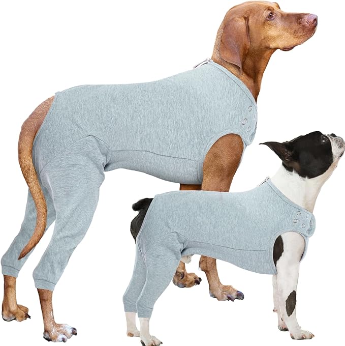 Nanaki Dog Surgery Suit Female Spay, Leg Sleeves for Dog Rear Legs, Doggy Onesie for Surgery Female, Doggy Recovery Suit Male Abdomen, Pet Wound Care Heal Protector, Surgical Suits for Pet Spay