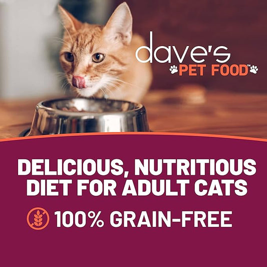 Dave's Pet Food Grain Free Wet Cat Food Gravy (Tuna & Shrimp Dinner in Gravy), Naturally Healthy Canned, Added Vitamins, 5.5 oz Cans (24 Pack)