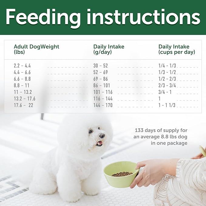 Nature's Protection Superior Care White Dogs Grain-Free Dry Dog Food - High Protein, Tear Stain Dog Food for Small & Mini Breeds Light Coated Adult Dogs, Fresh Pet Meal, Insect, 22 lb