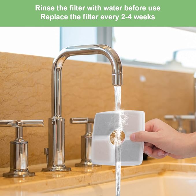 Wonder Creature Cat Water Fountain Filter, Square Cat Fountain Replacement Filters, 8 Carbon Filters Pack
