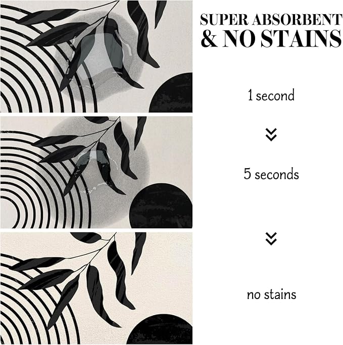 Dog Food Mats for Floors, Absorbent Dog Bowl Mat for Food and Water Dispenser Mat, Quick Dry Cat Food Mat Pet Supplies